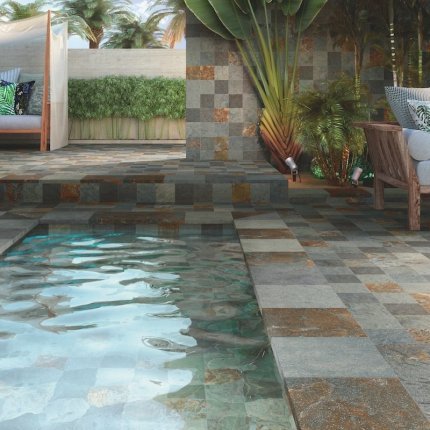 Carrelage extérieur Pierre de Bali Mix 30 x 60 cm