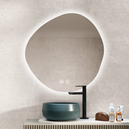 Miroir LED organique Noom 80 cm