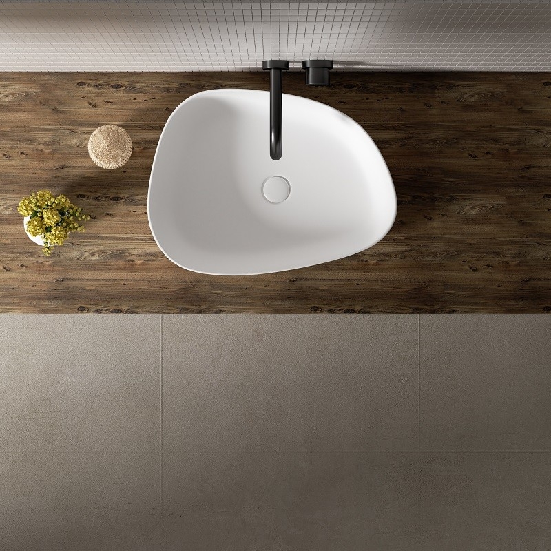 Vasque à poser blanc mat Inspire 55 cm