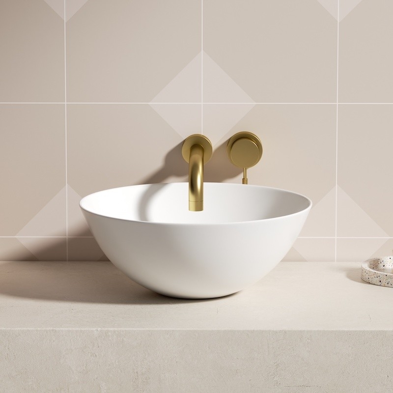 Vasque à poser Fio 41 cm blanc mat