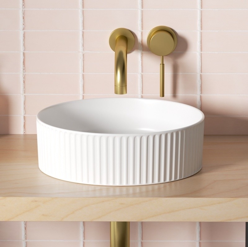 Vasque Cannela blanc mat 36 cm