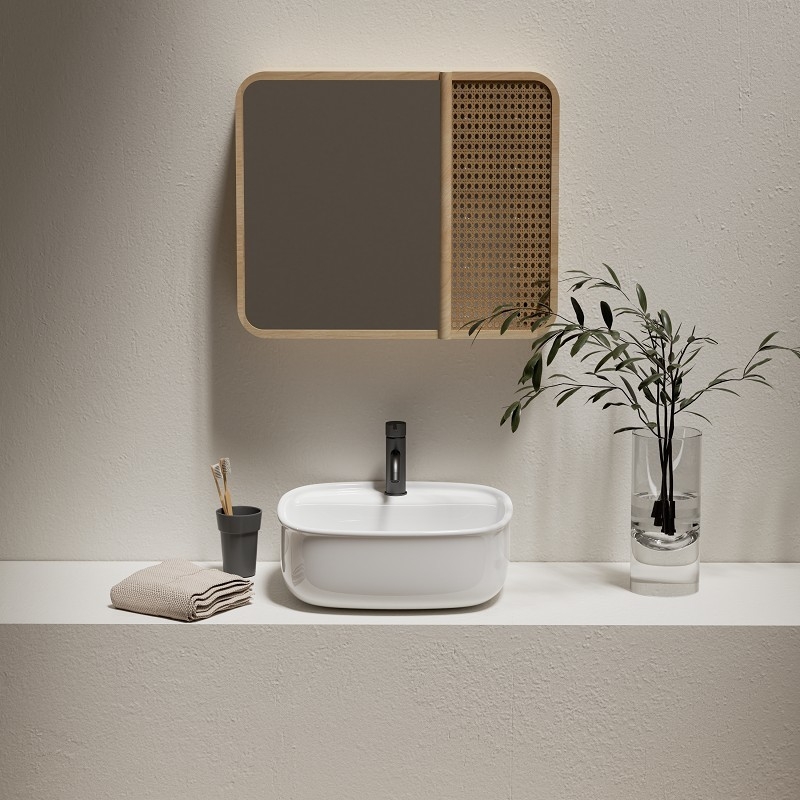 Vasque à poser Sabot avec plage de robinet 41 cm