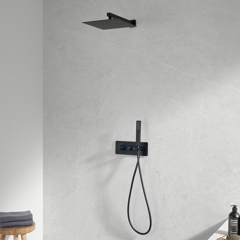 Kit de douche encastrable Smart Button carré