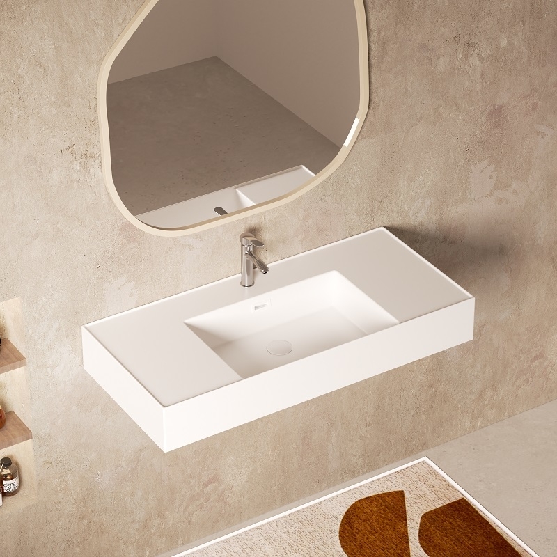 Vasque suspendue 100 cm Suspens