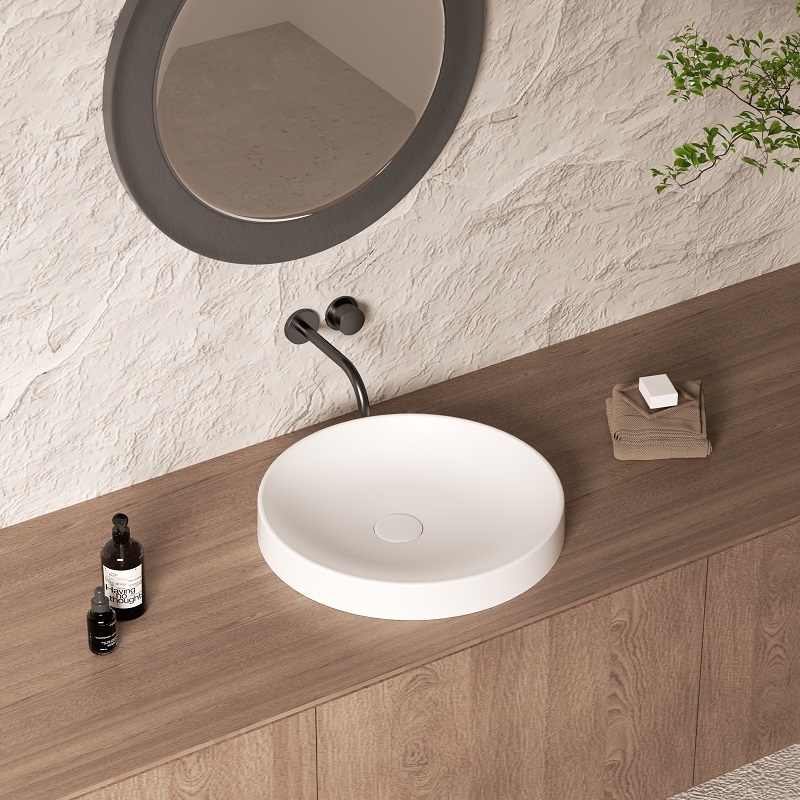 Vasque semi encastrée ronde Mod 45 cm