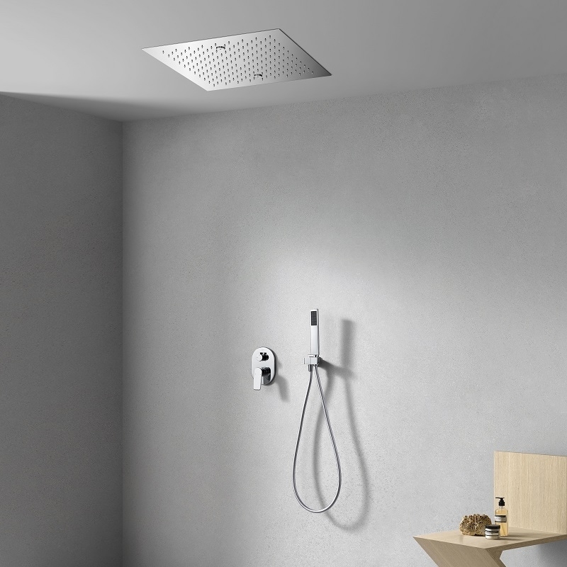 Kit douche Flat avec plafond pluie 43 cm