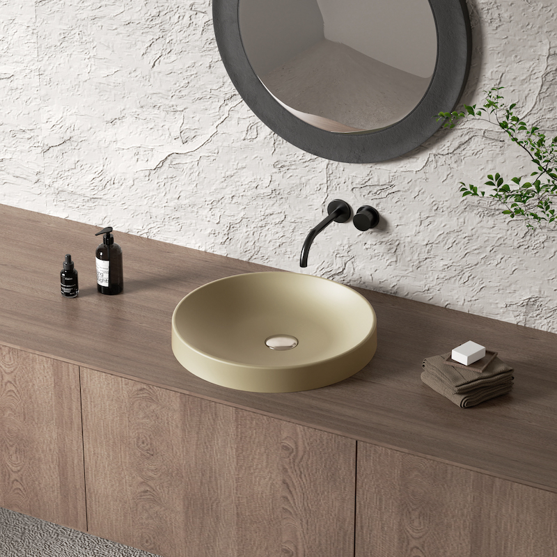 Vasque semi encastrée ronde Mod 45 cm