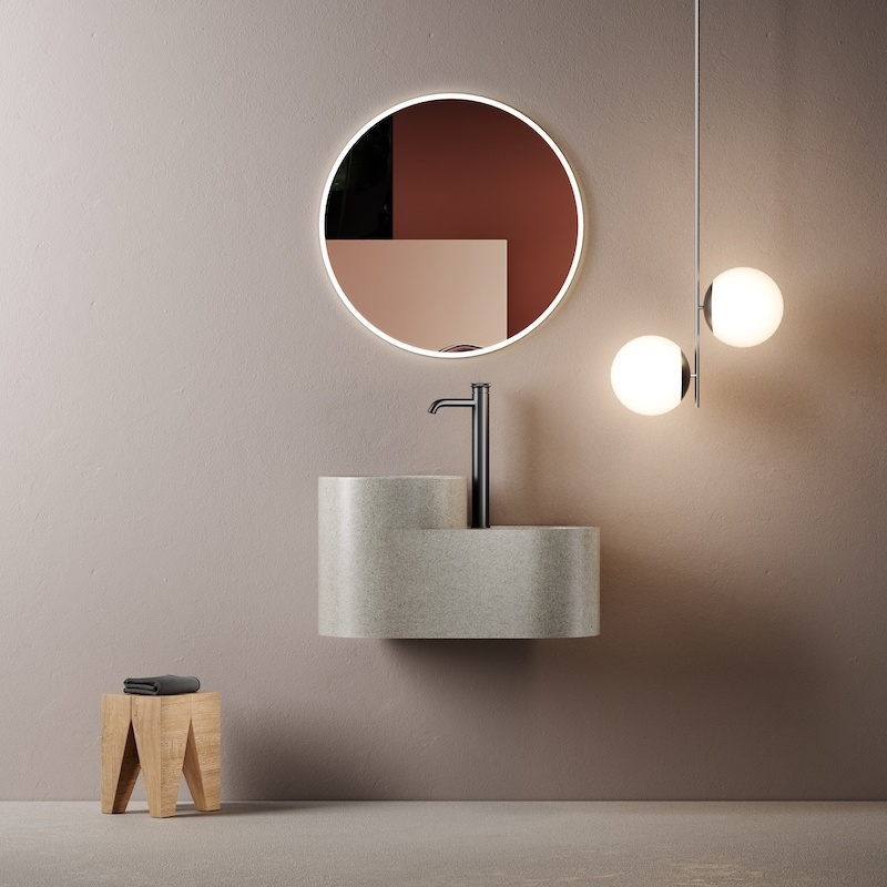 Lave-mains suspendu Halo 50 cm