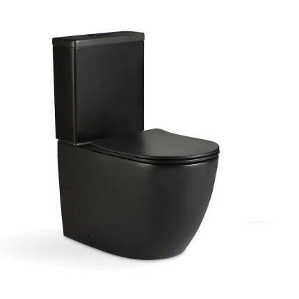 WC à poser rimless Shine noir mat