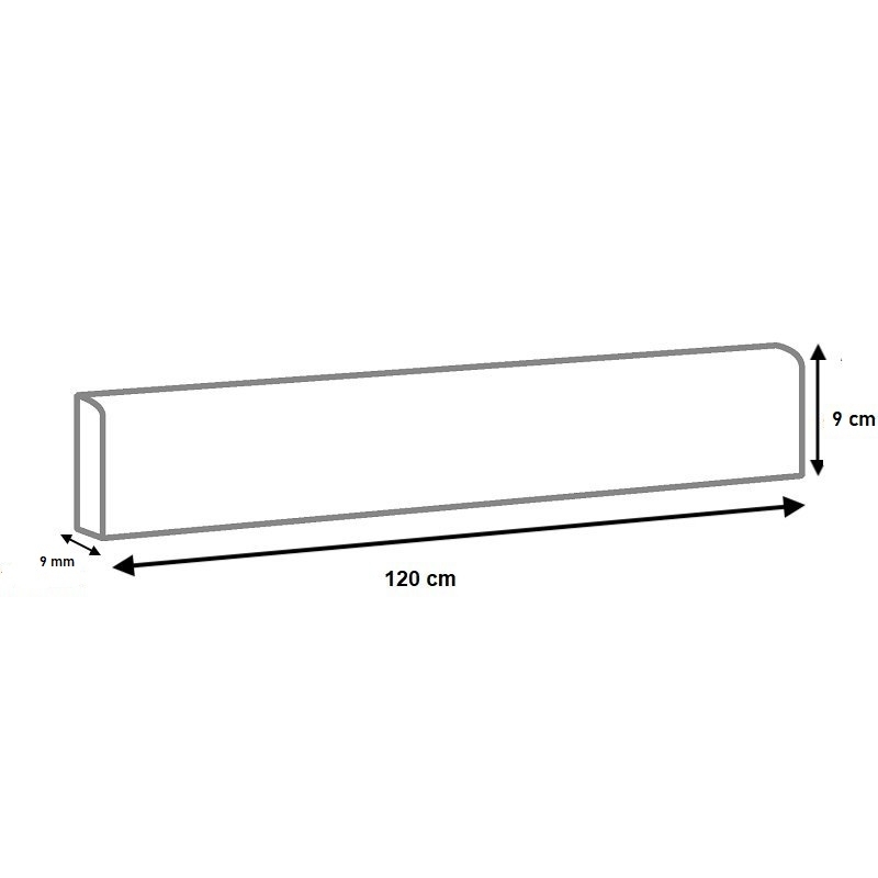 Dessin technique plinthe 120 cm