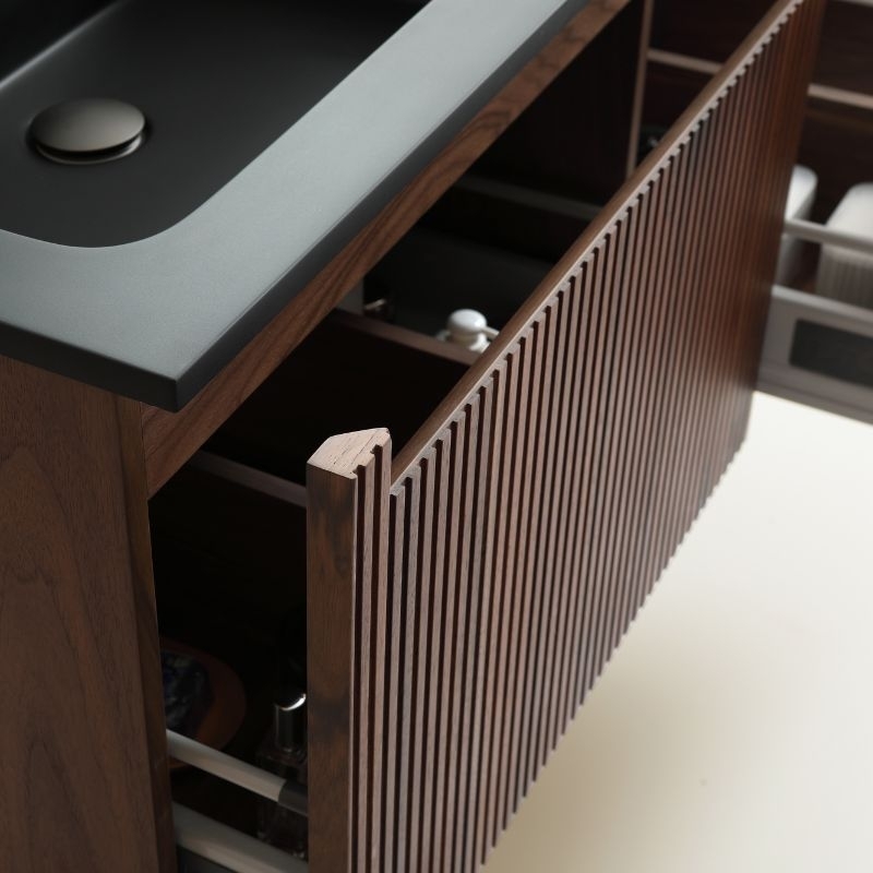 Matwit asymmetrisch vrijstaand bad