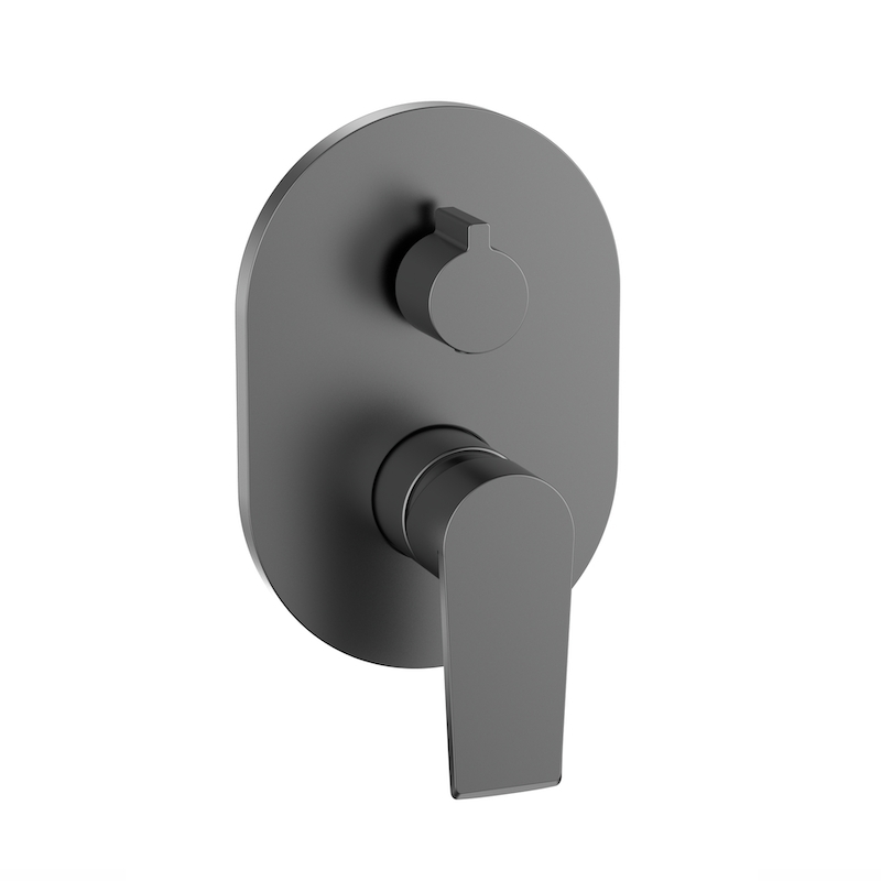 3D reliëf gecanneleerde wastafel in mat wit voor de badkamer