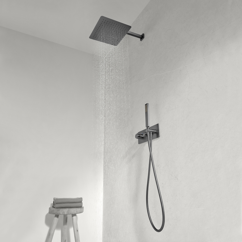 Ingebouwde douchekolom van brons