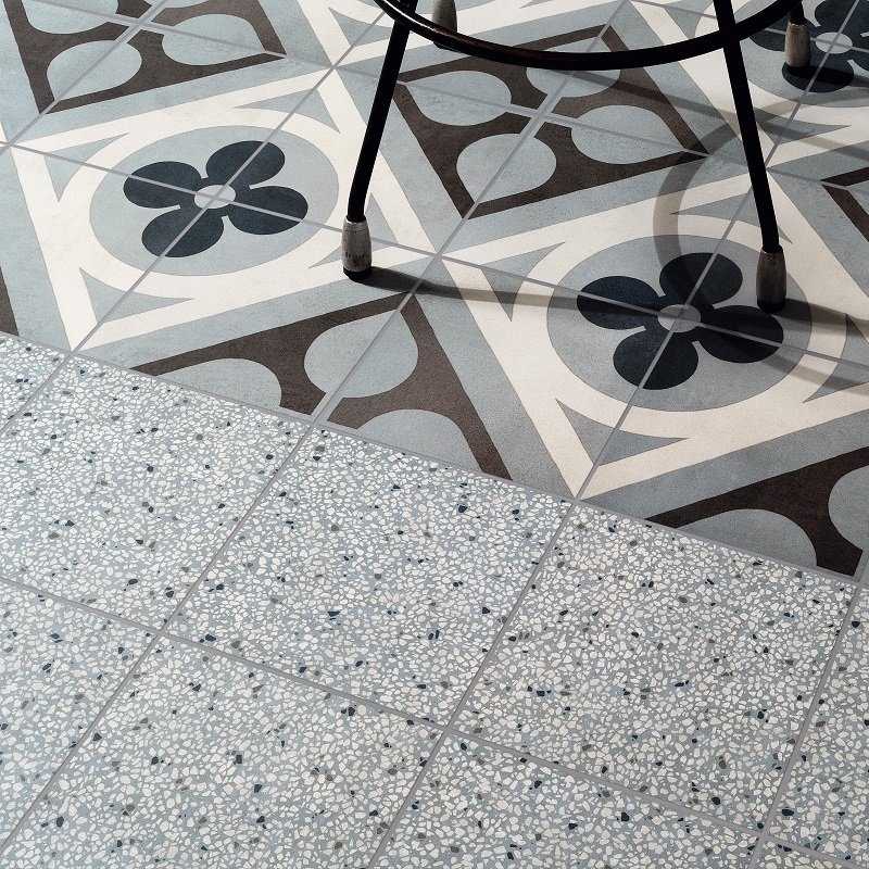 Carrelage Cementine Retro Azzurro