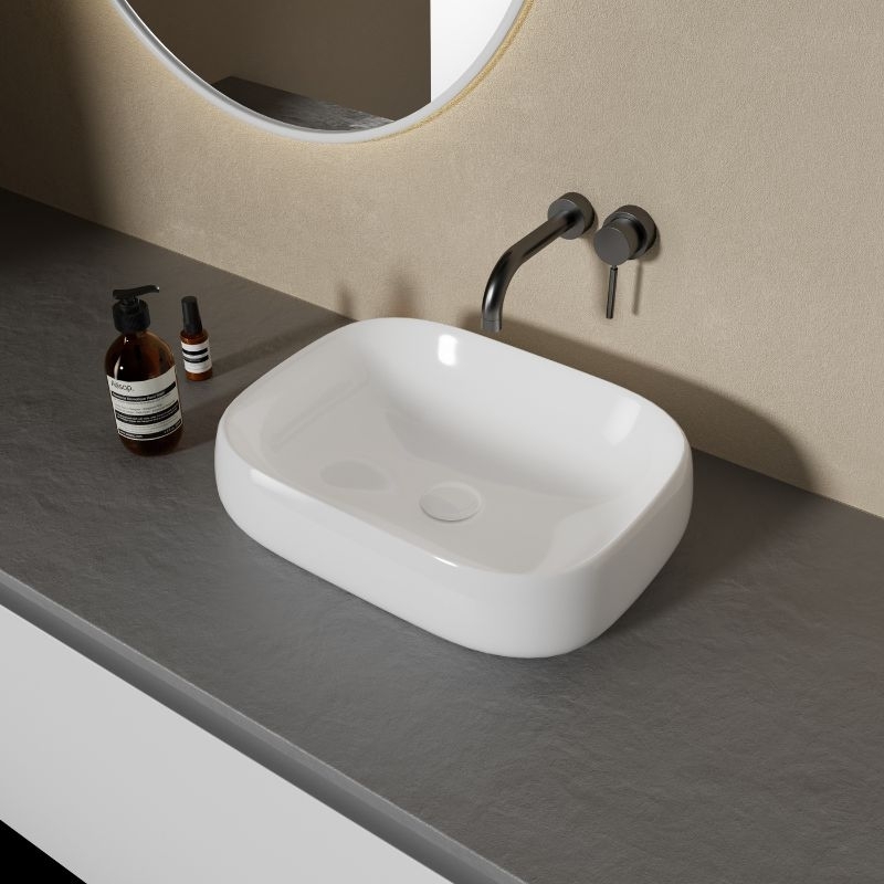 Opzetwastafel Soft 56 cm 