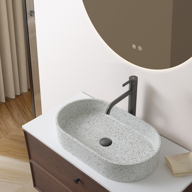 Vasque à poser fine Veneta Terrazzo