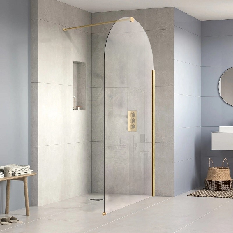 Rebels taupe glanzende wandtegels