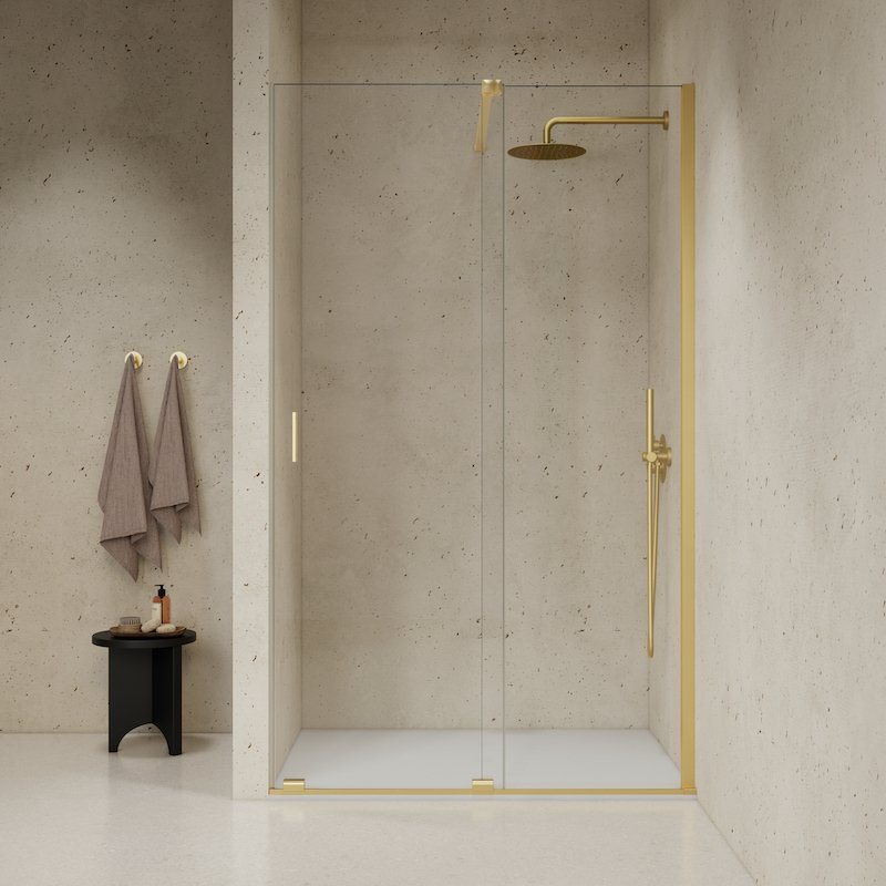 Paroi Ingenia entre 2 murs or brossé