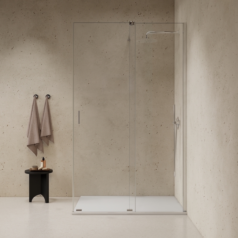 Paroi de douche fixe Ingenia chrome