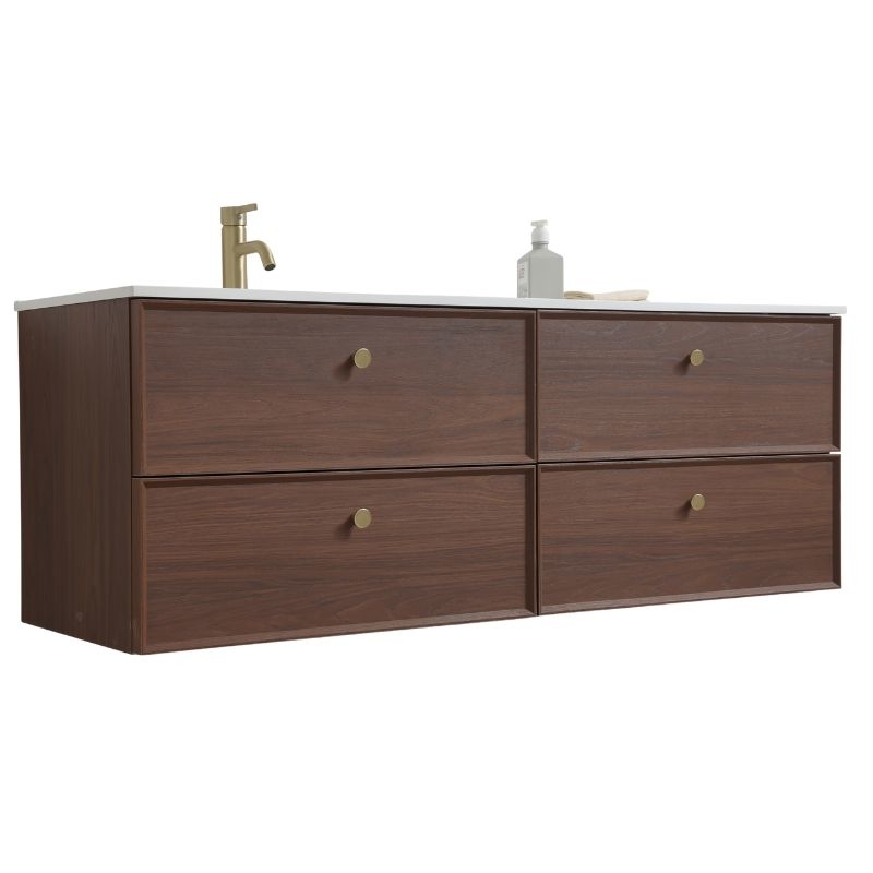 Meuble noyer vasque Borda 140cm