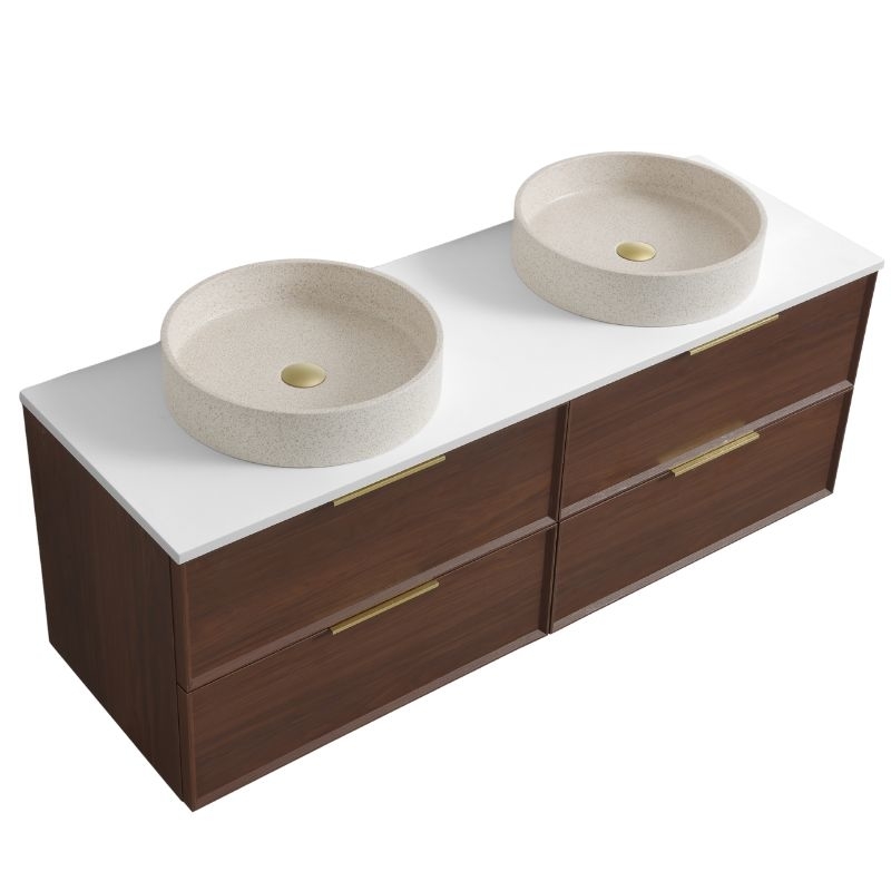 Meuble noyer 140 cm double 