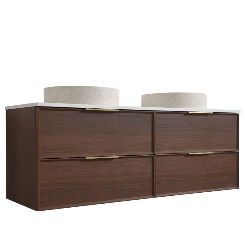 Meuble noyer 140 cm double 