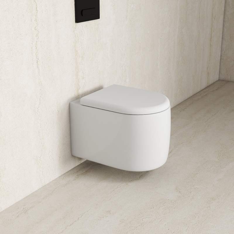 Cuvette suspendu Cirka abattant baissé