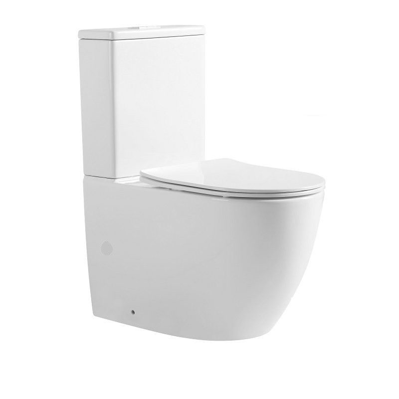 Randloos Shine matwit staand toilet