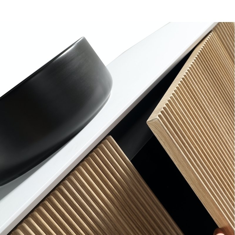 Hoek vaste douchewand geborsteld roségoud