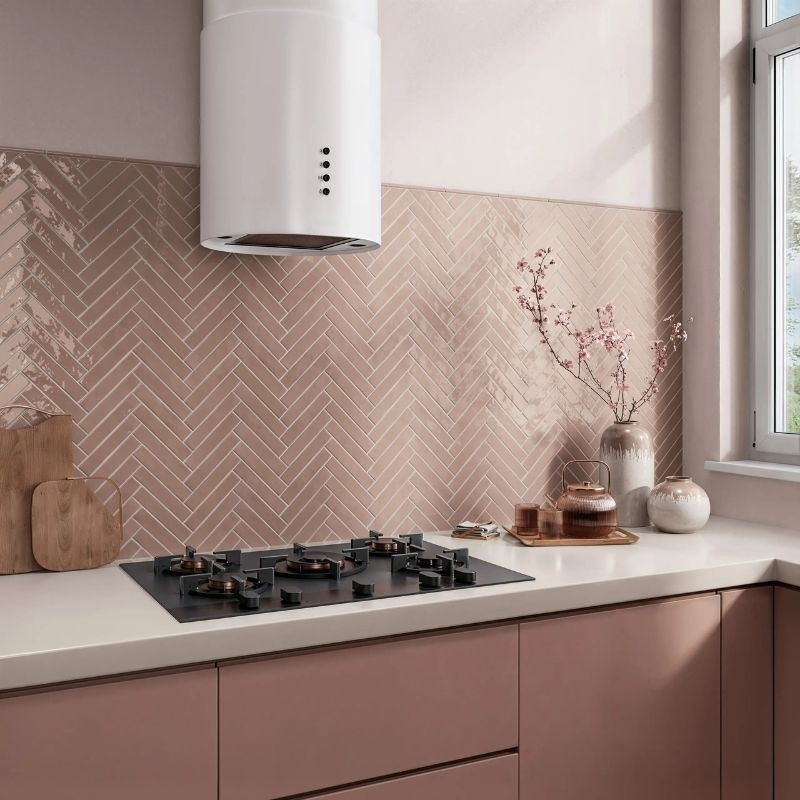 Carrelage nouvelle old rose