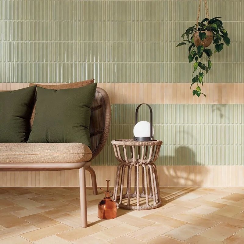 Carrelage Nouvelle Vague Sage Biscuit Mat