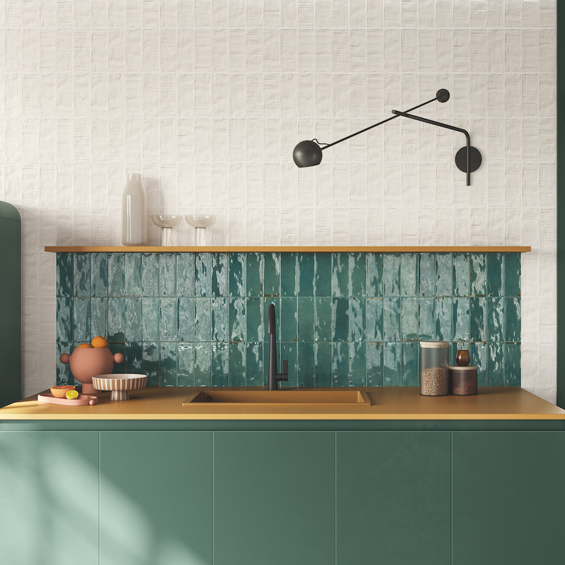 Carrelage Forme Brick bianco 