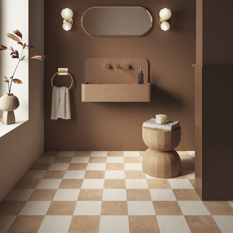 Carrelage Forme rosato & bianco