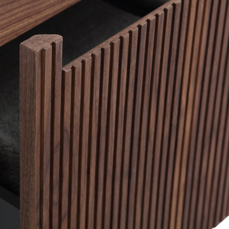 Zoom façade Tosca noyer