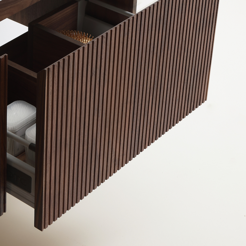 Tiroir ouvert meuble Tosca 120 cm