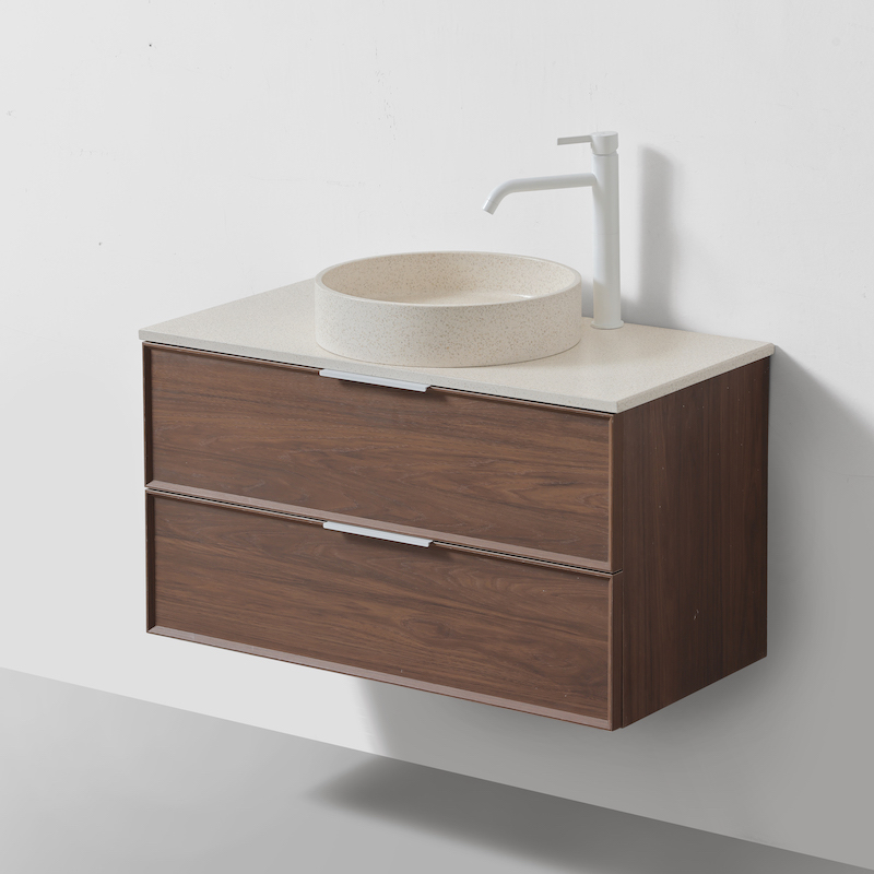 Borda 90 cm beige grosso poignée blanche