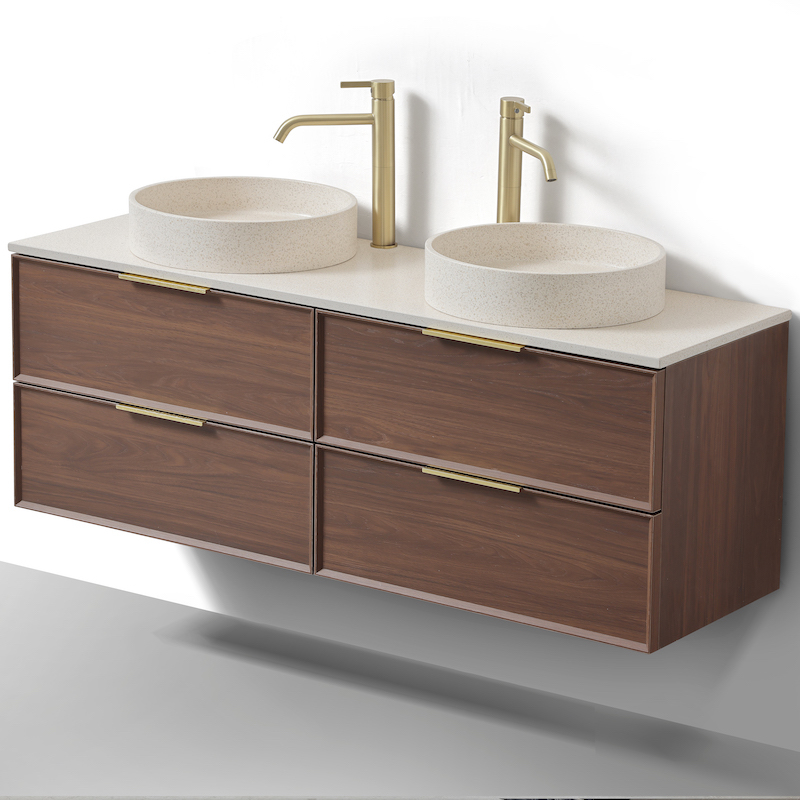 Borda 140 cm beige grosso poignée or