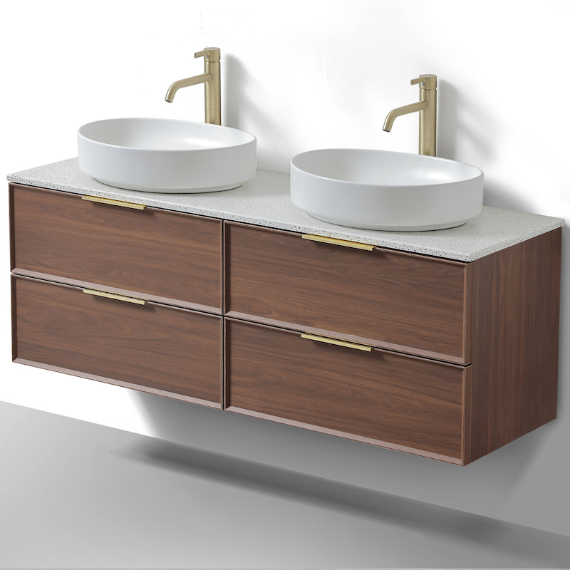 Borda 140 cm terrazzo mix poignée or