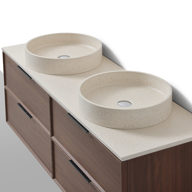 Borda beige grosso poignée noire