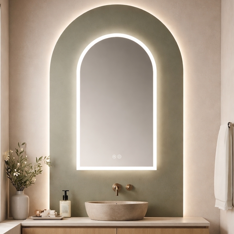 Miroir led Demi cercle salle de bain