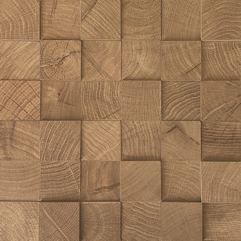 Carrelage W-Circles Mosaico 3D Walnut Naturale