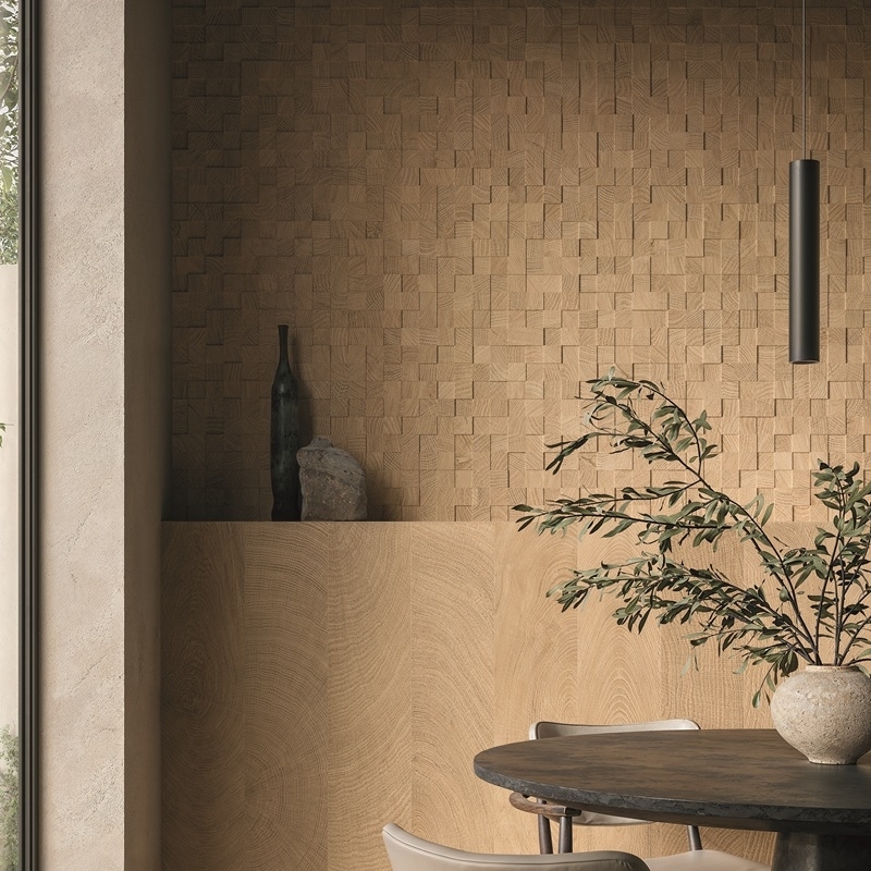 Carrelage Oak Mosaico 3D Cube