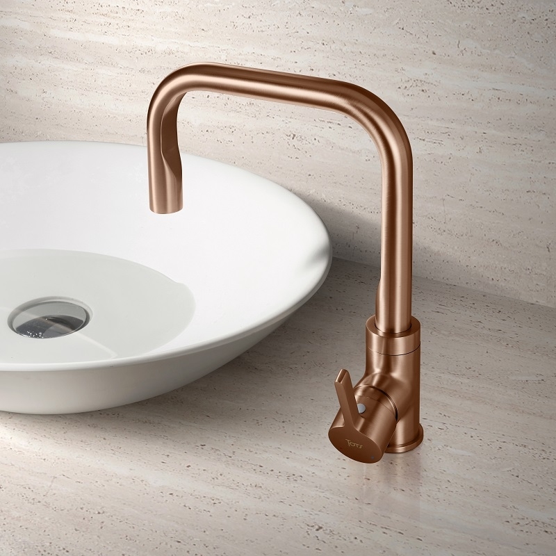 Mitigeur surélevé Craft bronze brossé