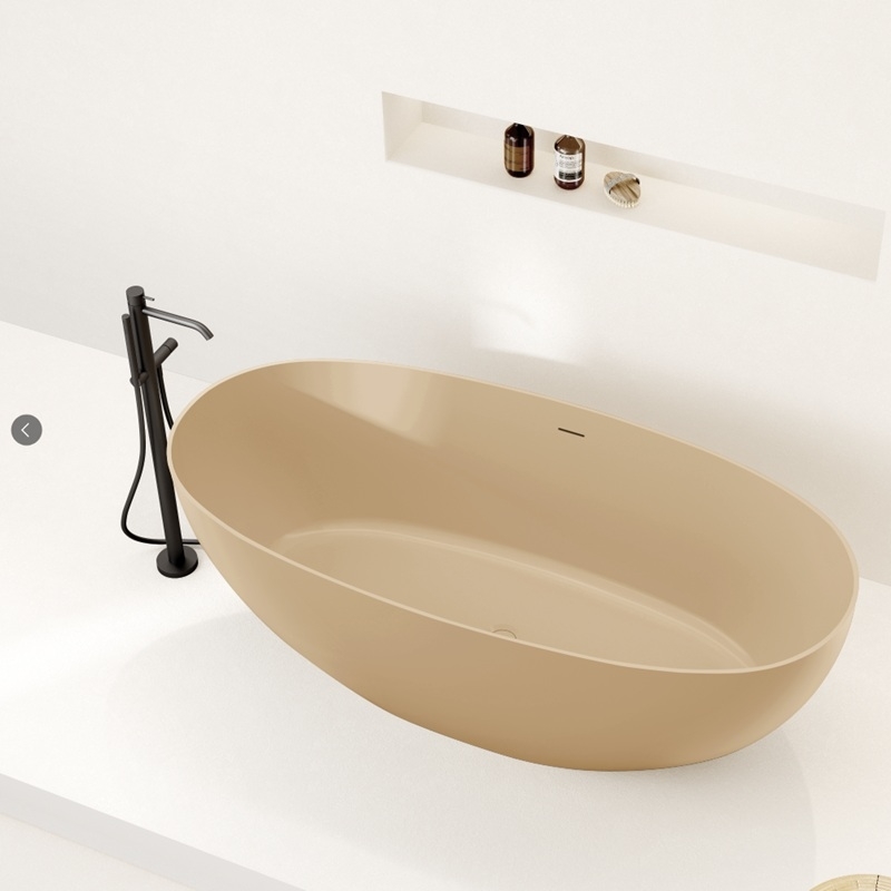 Baignoire solid surface beige