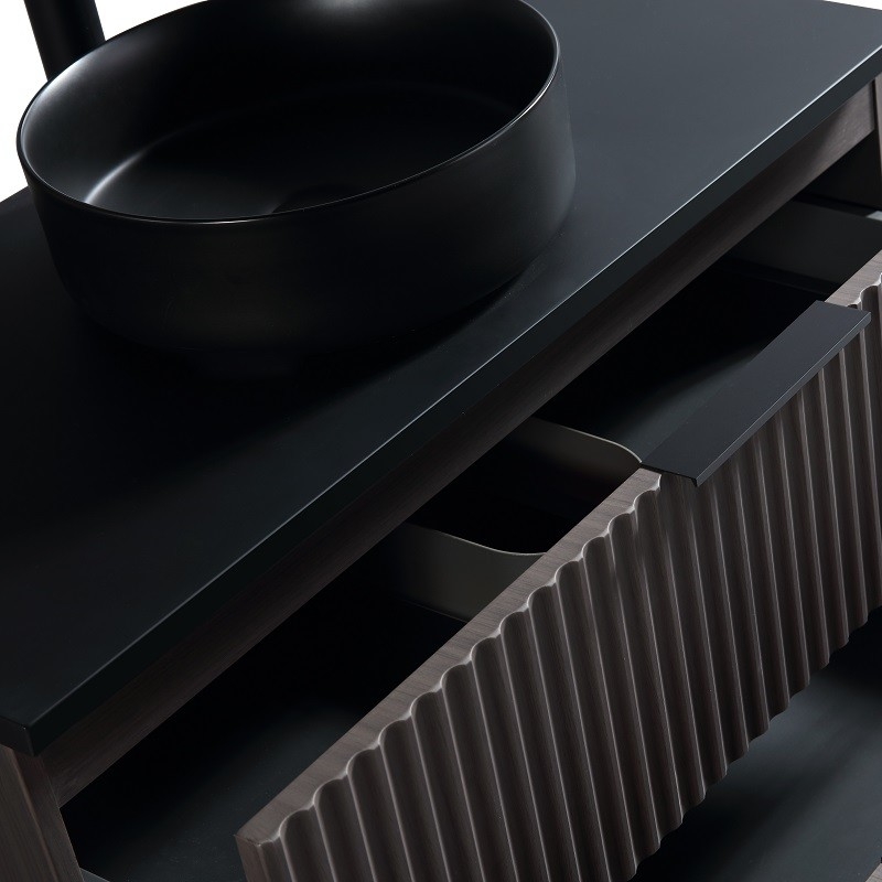 Ark 90 cm hazelnut plan noir