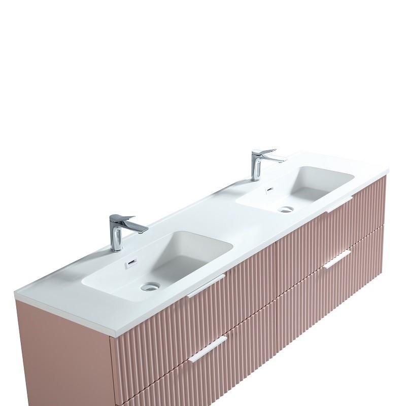 Ark 180 cm Poudre vasque blanche