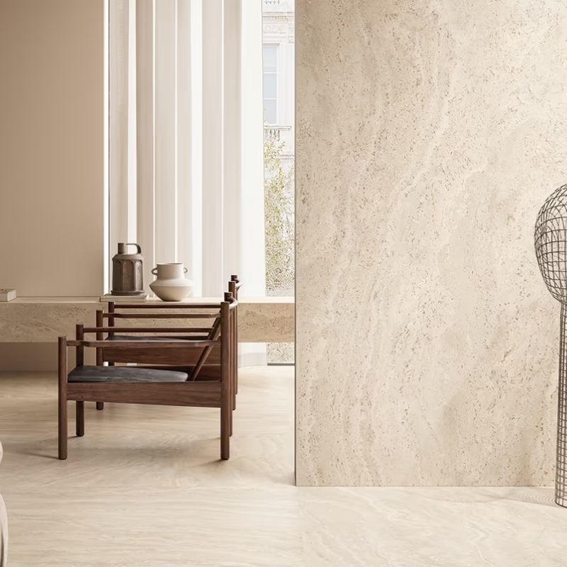 Carrelage Dual Travertine Poro chiuso beige