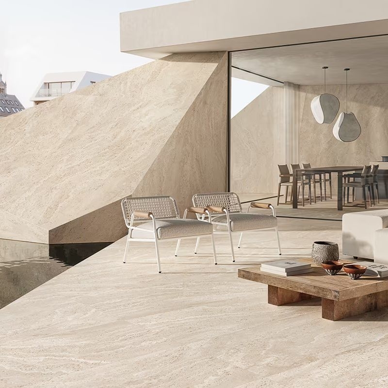 Carrelage Dual Travertine Poro aperto beige