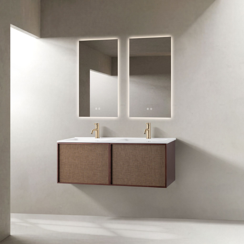 Meuble Natura 120 cm  double vasque blanc