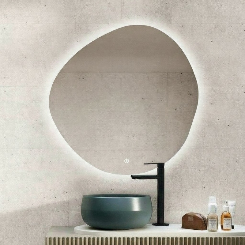 Miroir LED organique Noom 80 cm 